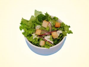 salade verte caesar green d'accompagnement à emporter à Montpellier au restaurant japonais rock'n'rolls