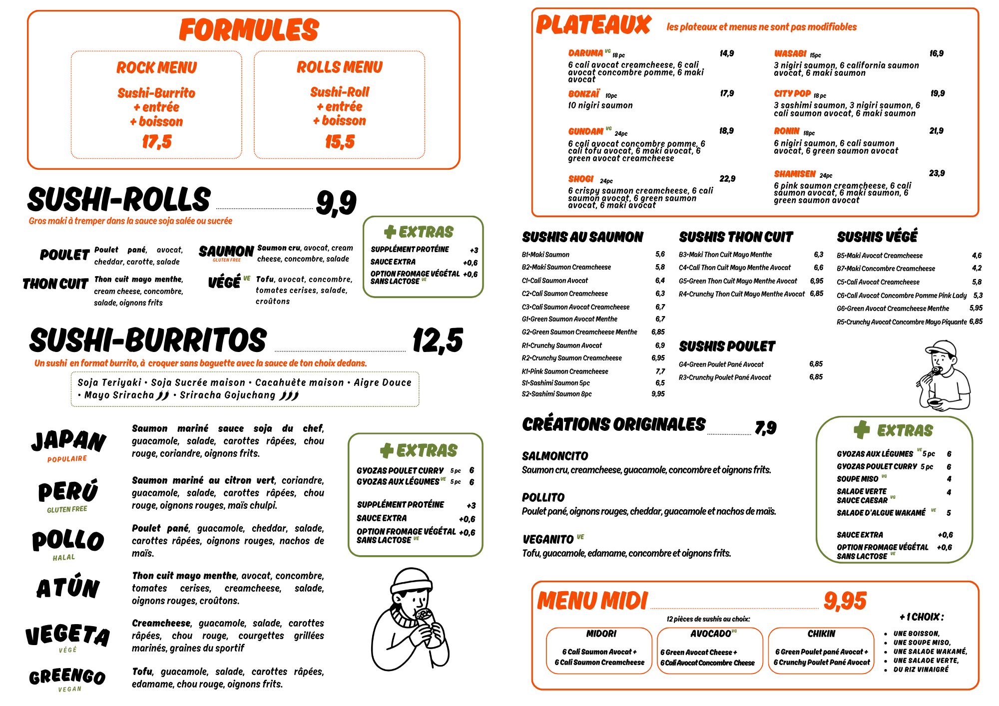 Menu en Français page 2